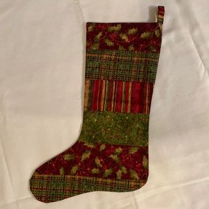 Handmade Lined Cloth Christmas Stocking